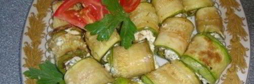 Кабачковые рулетики