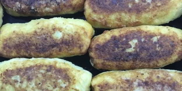 картофельные рулетики с мясом