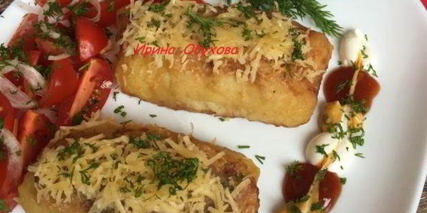 картофельные рулетики с мясом