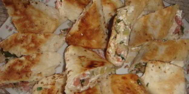 хрустящие рулеты с овощной начинкой