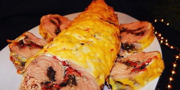 королевский рулет из кеты