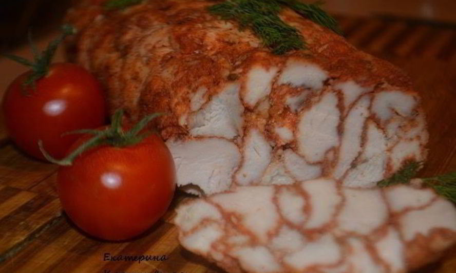 Рецепт куриного рулета с паприкой
