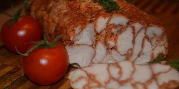 куриный рулет с паприкой