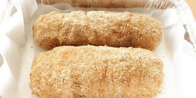 куриные рулеты с яблочно-ореховой начинкой