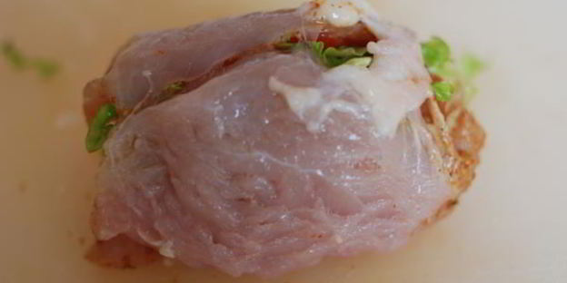 куриные рулеты в сюртучках