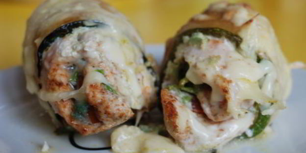 куриные рулеты в сюртучках