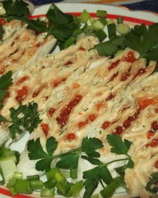 Мини-рулетики из лаваша