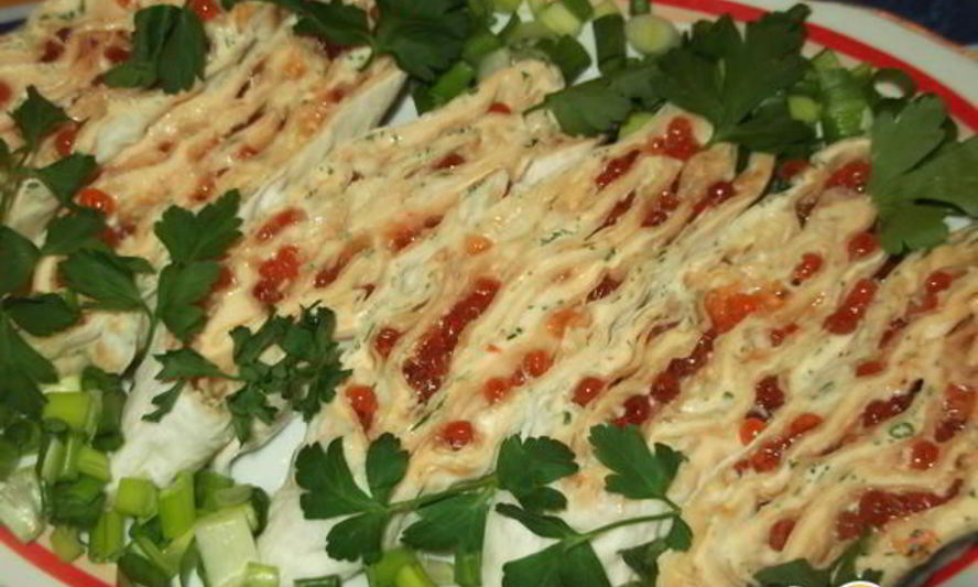 Рецепт мини-рулетиков из лаваша