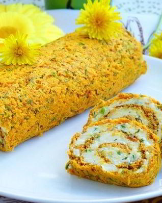 Морковный рулет