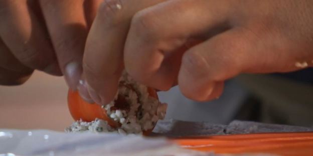 морковные рулетики с творожным сыром