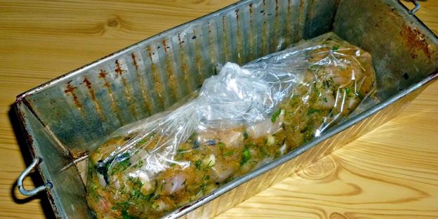 мраморный рулет из курицы