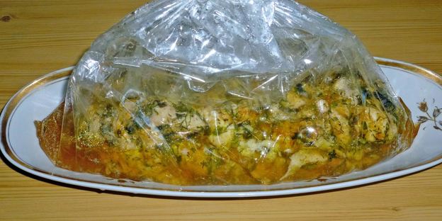 мраморный рулет из курицы