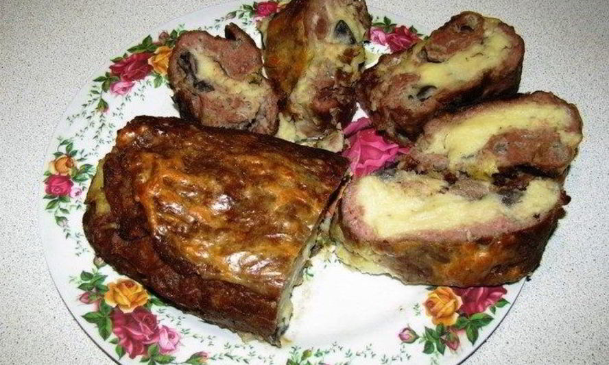 Рецепт мясного рулета с картофелем
