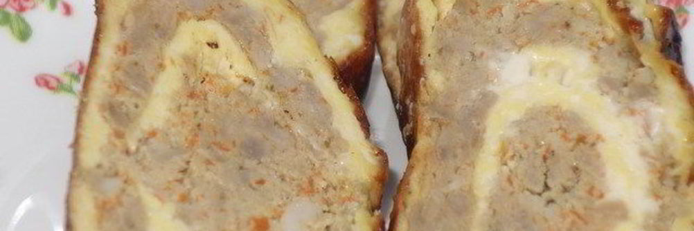 Мясной рулет в сырной корочке