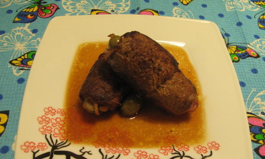 Рецепт мясных рулетиков из говядины