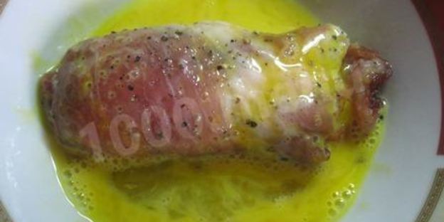 мясные рулетики с грибами