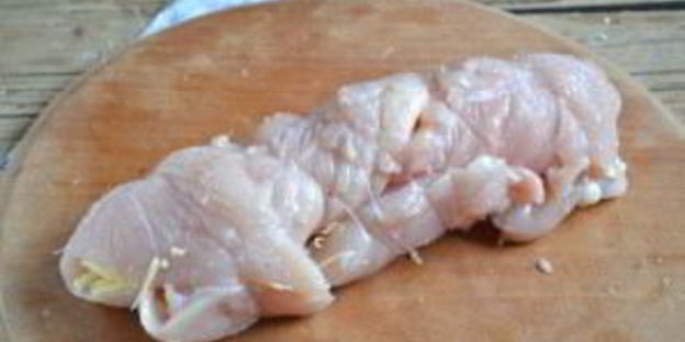 новогодний рулет из курицы