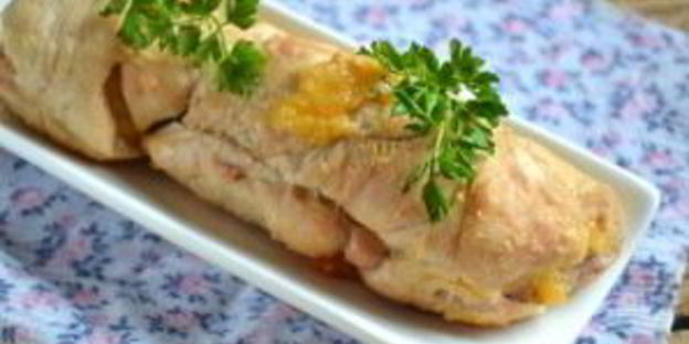 новогодний рулет из курицы