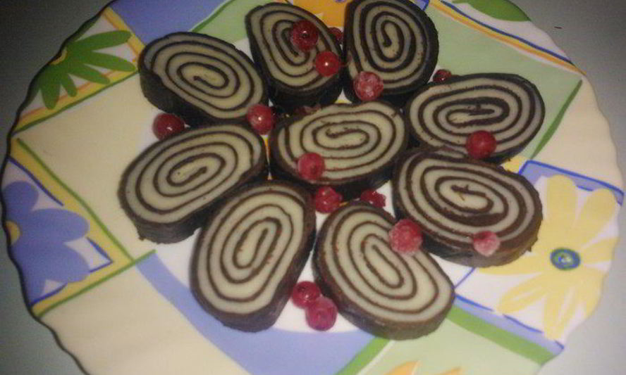 Рецепт рулета два шоколада