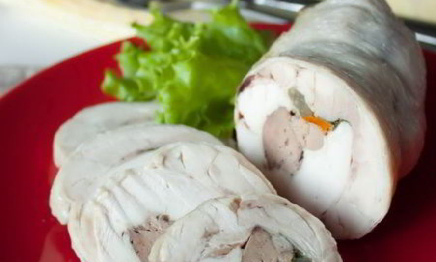Рецепт рулета из курицы с печенью