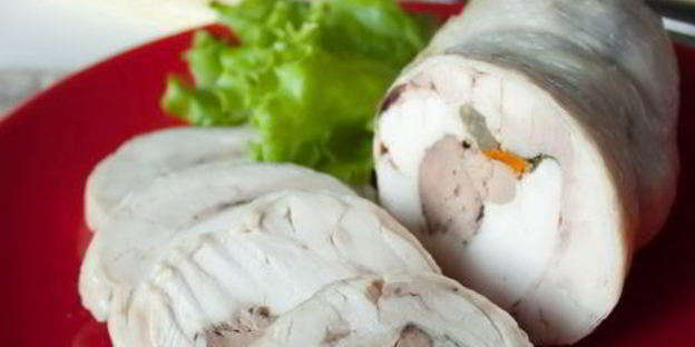 рулет из курицы с печенью