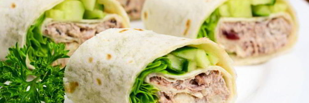 Рулет из лаваша с печенью трески