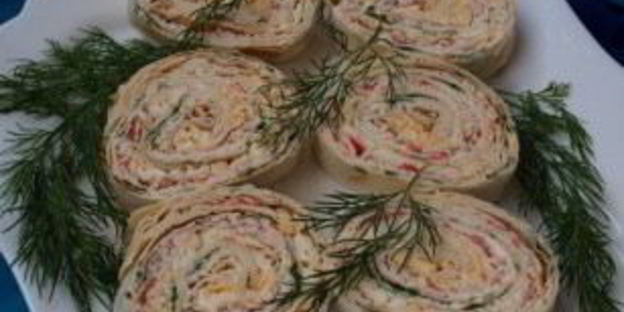 рулет из лаваша с творожным сыром