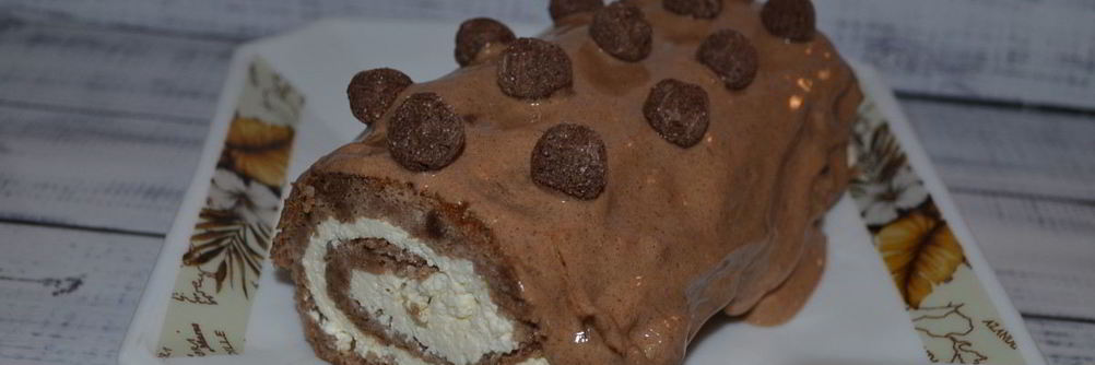 Рулет с творогом