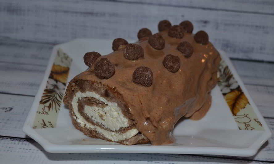 Рецепт рулета с творогом