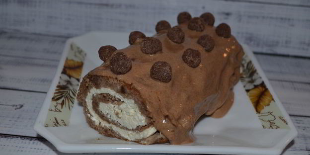 рулет с творогом