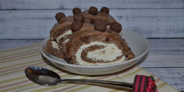 рулет с творогом