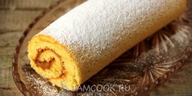 рулет со сгущенкой