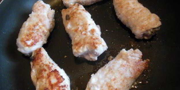 рулетики из индейки с грибами и сыром