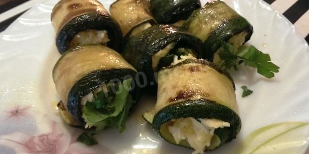 рулетики из кабачков с сыром и чесноком быстро и вкусно