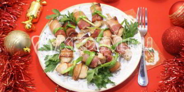 рулетики из курицы в беконе
