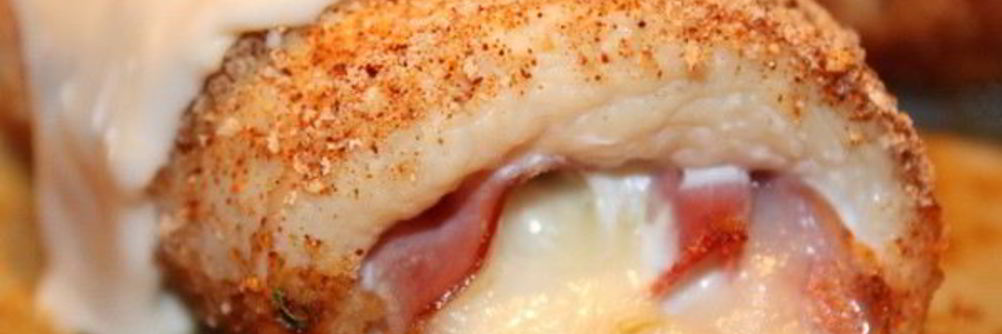 Рулетики Кордон Блю со сливочным соусом