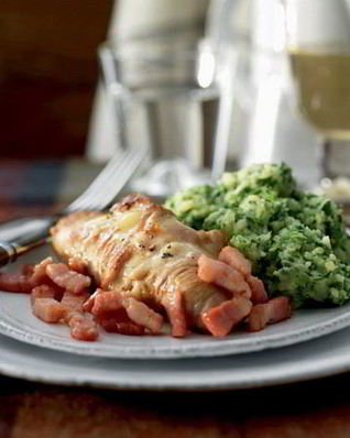 Рулеты из эскалопа с сыром