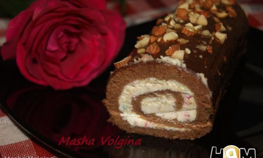 Рецепт шоколадного рулета фантазия