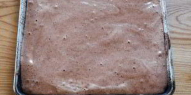 шоколадный рулет со взбитыми сливками