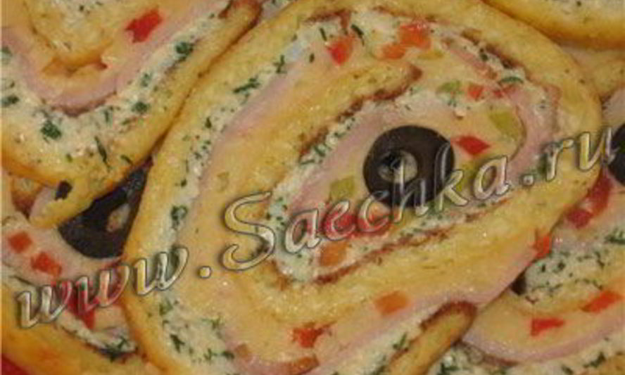 Рецепт сырного рулета