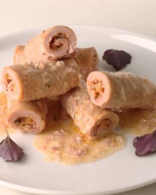 Тушеные мясные рулеты