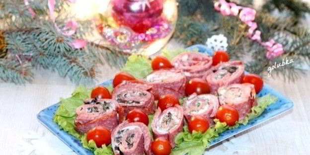 закусочный рулет с сыром hochland