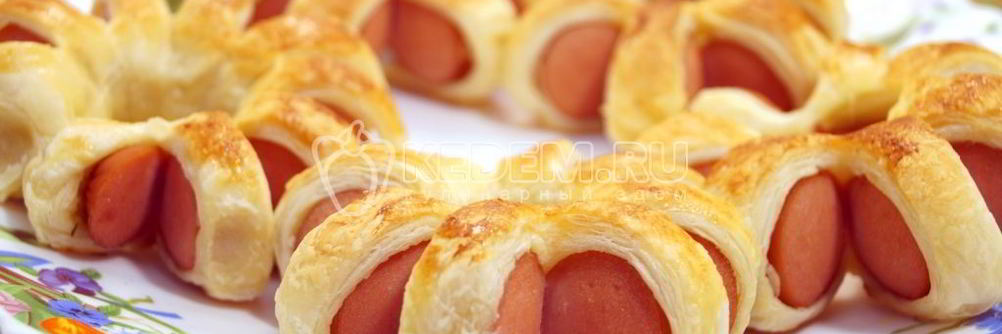 Сосиски в тесте Цветочки