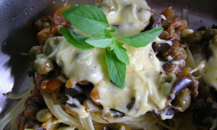 Рецепт тальятелле с баклажанами