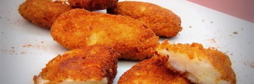 Тапас — крокеты с сыром и ветчиной