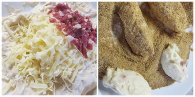 тапас — крокеты с сыром и ветчиной