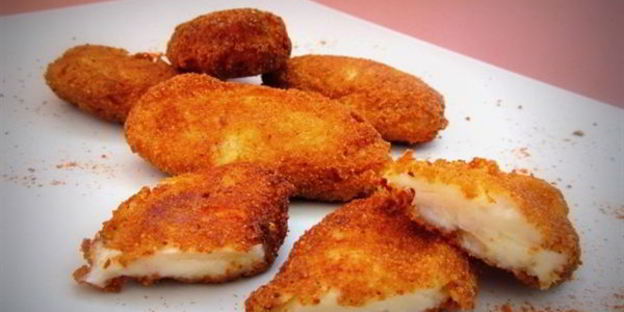 тапас — крокеты с сыром и ветчиной