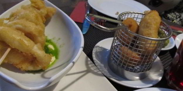 тапас — крокеты с сыром и ветчиной