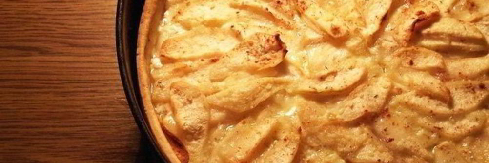 Грушевый тарт с мятной заливкой