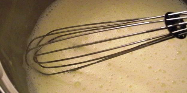 грушевый тарт с мятной заливкой